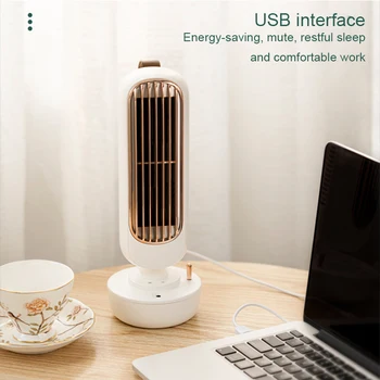 

Retro Humidification Towers Fan 2-in-1 Spray Fan Desktop USB Humidification Fan BJStore