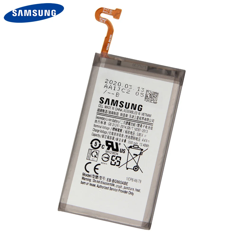 Оригинальный EB BG965ABE батареи Samsung для GALAXY S9 Plus S9Plus G9650 + G965F 3500 мАч|Аккумуляторы