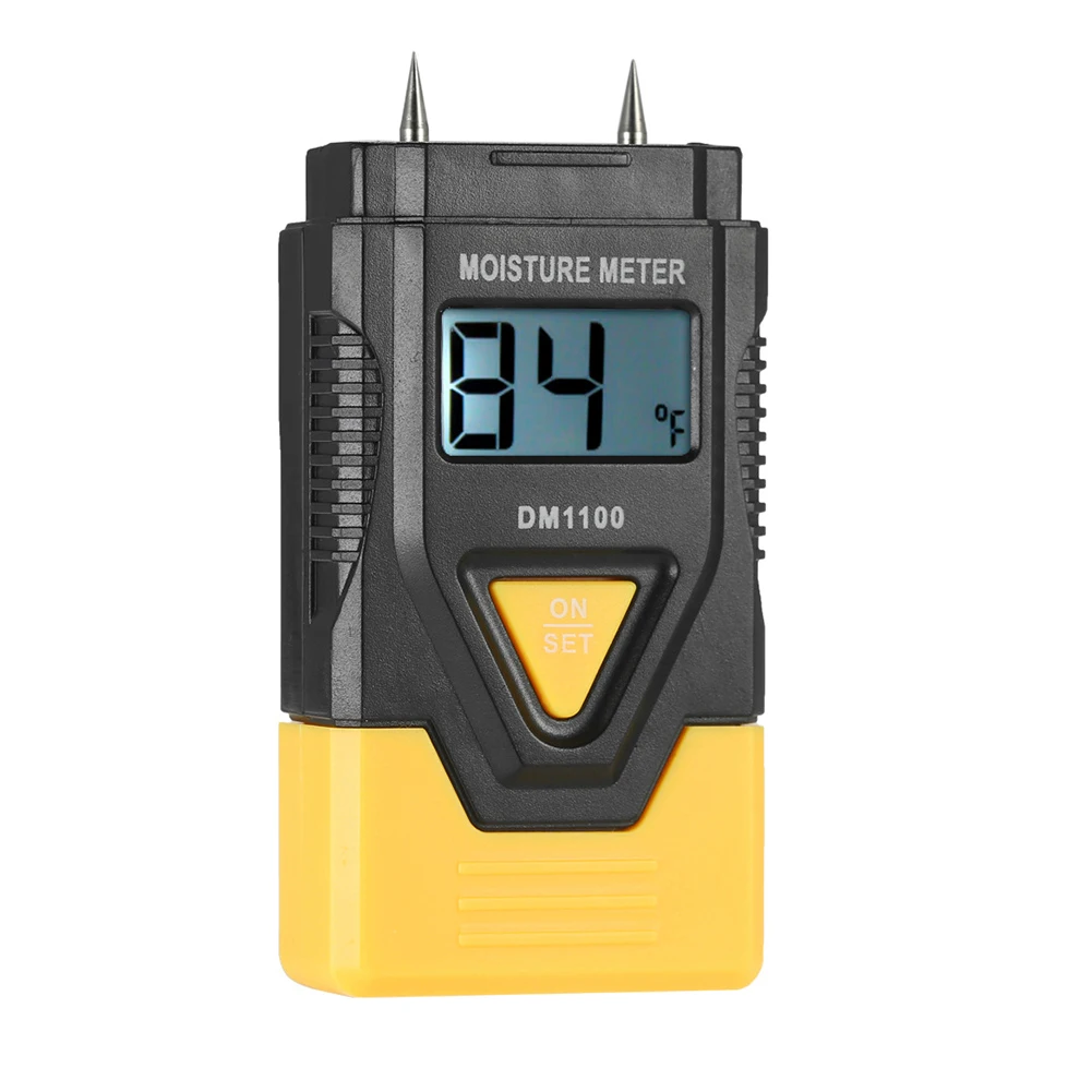 

3 In1 Digital Wood Moisture Meter Concrete Sawn Timber Humidity Tester Thermometerght Portable Moisture Level For Measuring New