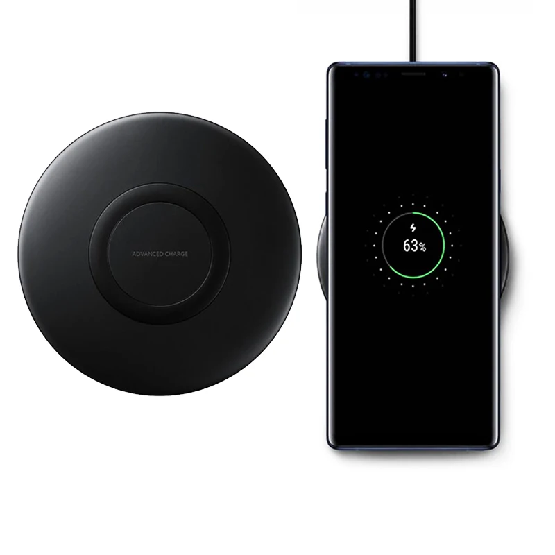 Беспроводное зарядное устройство для samsung Qi Быстрое беспроводное зарядное устройство для Galaxy S10 S8 S9 Plus S7 S6 Edge Note 8 9 10 10+ для iPhone 8 X XR