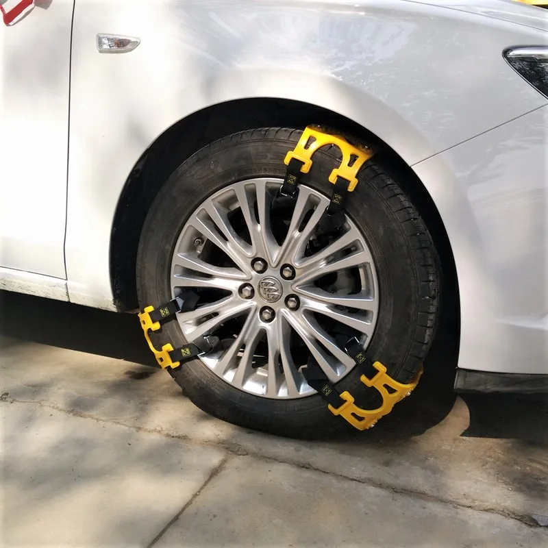 TPU Snow Chains Universal Car SUV Wheel Tyre Anti Slip Belt For Winter Roadway Ice Climbing Muddy Ground Driving Tire Anti Skip