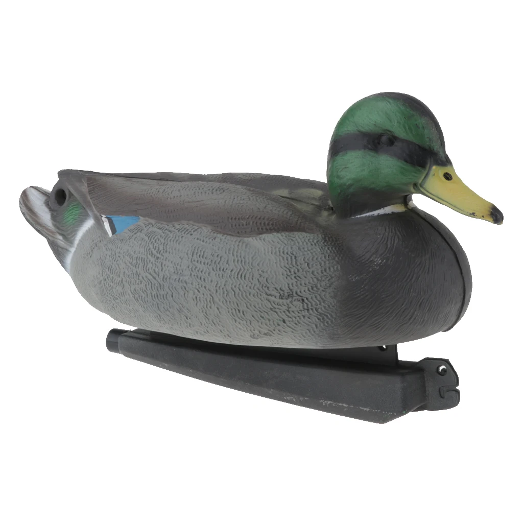 Duck Decoy, Lifelike Drake, Garden Yard Scarer, Lawn Ornaments, Floating Decoy, Hollow Body, Lightweight, Can be used anywhere