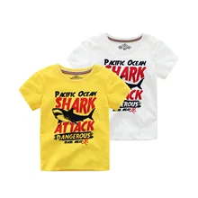 [Children T-shirt] Childrenswear BOY'S Short-sleeved T-shirt Pure Cotton European And American Style Brushed Washing Water KID'S