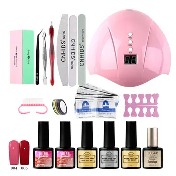 

Nail Art Tool 36W UV LED Nail Polish Dryer Lamp Nail File Brush Gel Polish Set