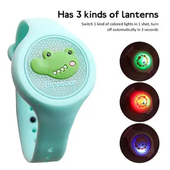 

Luminous Mosquito Repellent Bracelet Baby Kids Cartoon Plant Anti Mosquito Watch D08C