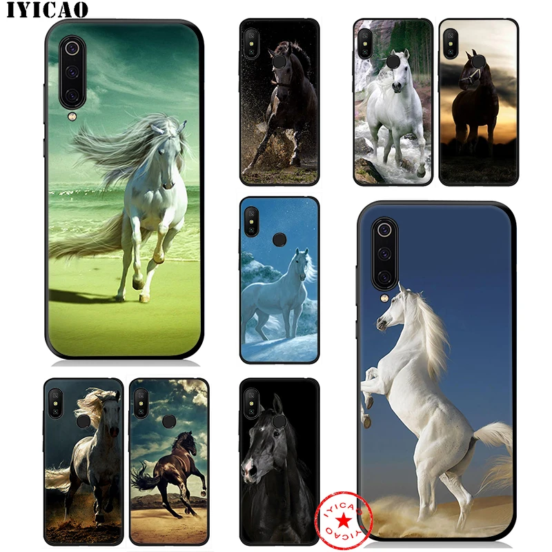 IYICAO Fine Horse Art Soft Case for Xiaomi Mi 10 A3 A2 Lite A1 CC9 CC9E 9T 9 8 6 SE Pro F1 Max 3 5X 6X MiA1 MiA2 |