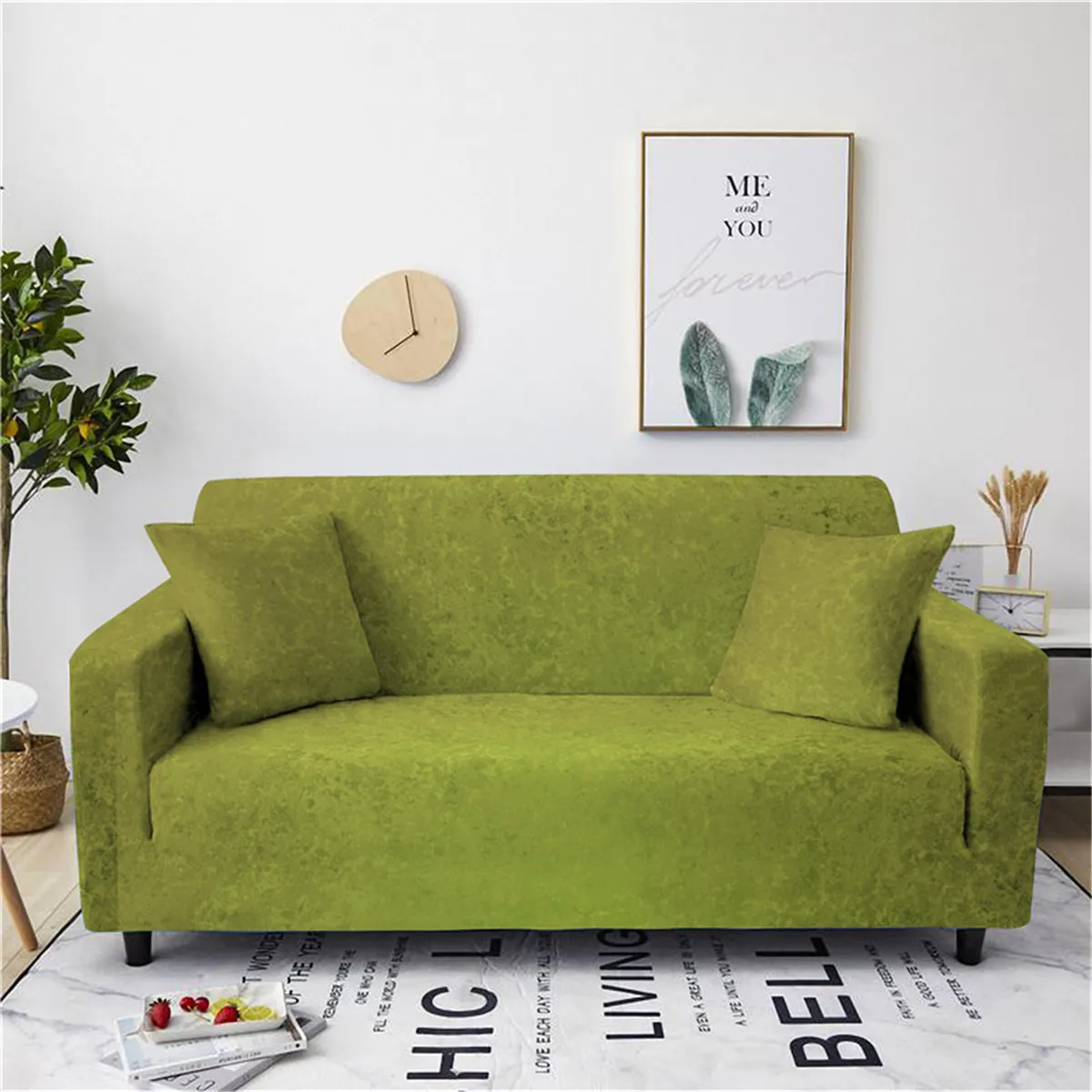 ZEIMON однотонный диван крышка Эластичный градиент современный диван, мебель кресло 1/2/3/4 местный чехлов для Гостиная