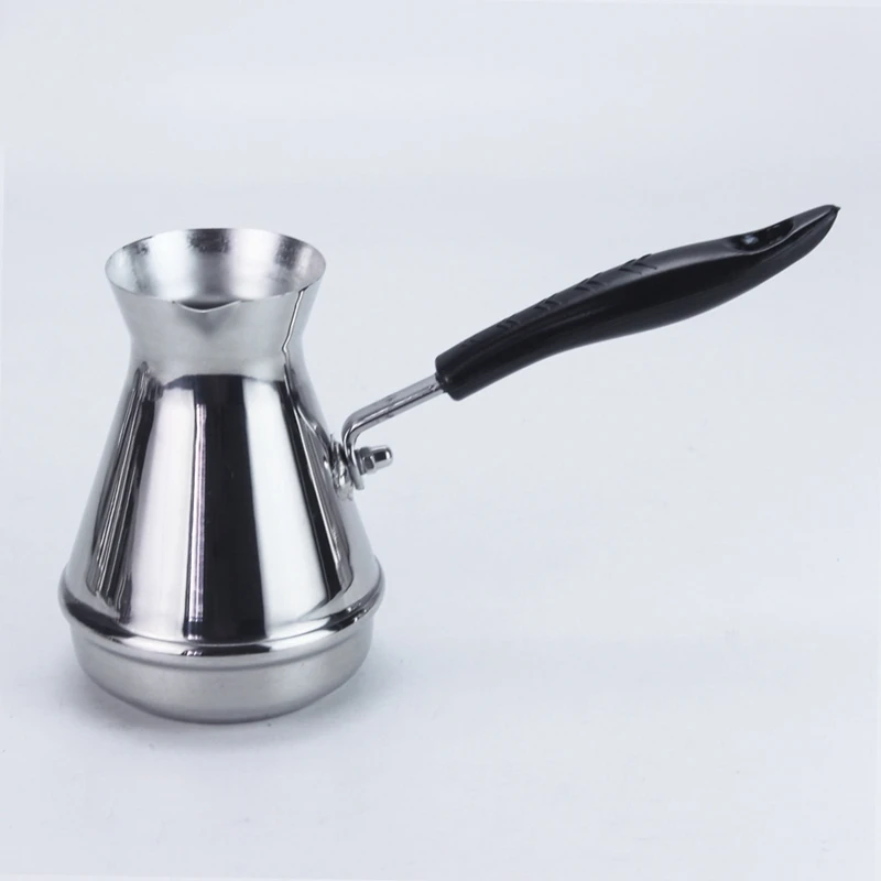Европейский горшок Moka с длинной ручкой, портативный турецкий арабский кофейник из нержавеющей стали, сливочный горшок, кофейная посуда 500 мл