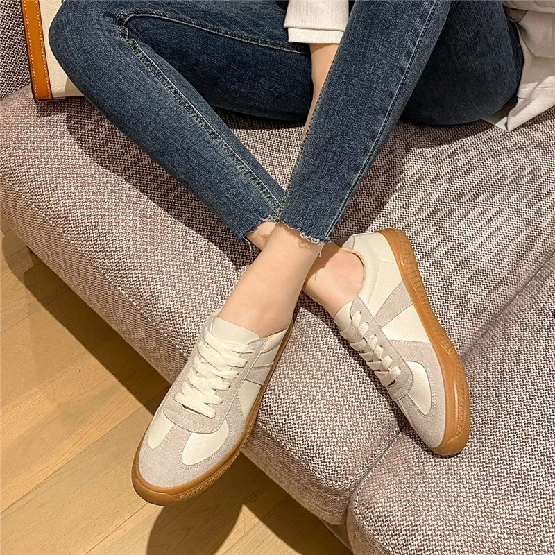 2021 NEW Vintage Women Sneakers GAT Casual Flat Shoes Fashion White Sneakers up Footwear Luxury Designers -