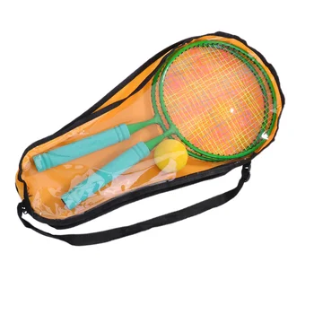 

Kids Round Badminton Rackets Set Kids Badminton Training Tool Outdoor Interactive Rackets for Children (Azure, 12pcs Badminton,