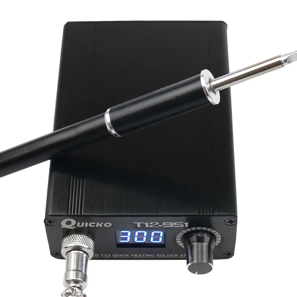 Быстрый нагрев T12-951 светодиодный цифровой паяльной станции электронный паяльник сварочный инструмент с металлической ручкой M8