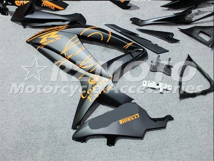 ACE наборы ABS инъекции обтекатели комплект подходит для SUZUKI GSX-R600 GSX-R750 K8 2008 2009 GSX-R600 k8 08 09 черный t9