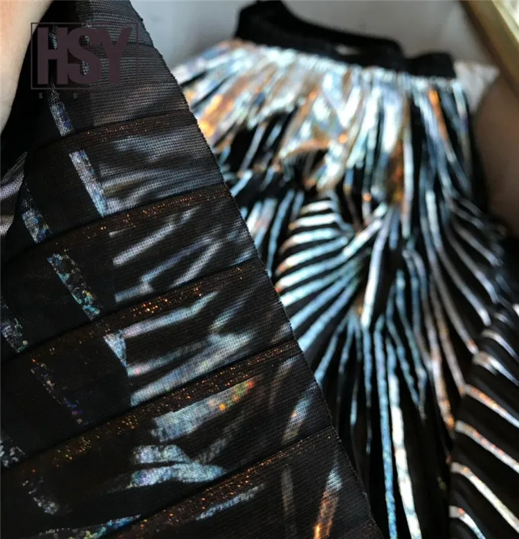 【HSY】2019 Осень Новая мода высокого качества для женщин ночной клуб стиль блёстки