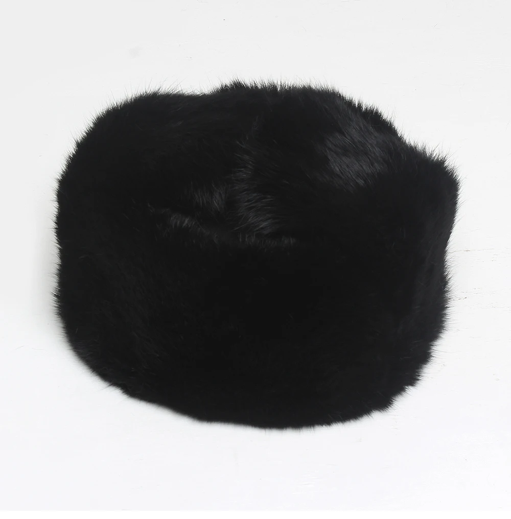 Winter women's natural rabbit fur hats lady 100%genuine real rabbit fur caps brand fashion real Leather hats retail wholesale