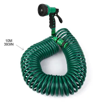 

Garden Watering Spray with 10m Telescopic Spring Hose Pipe Irrigation Car Washer A69E