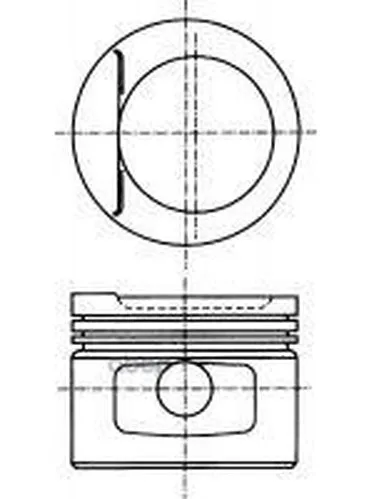 87-306907-10_поршень! D79x1.2x1.5x3 0.5 Opel Kadett/Astra/Vectra 1.6 86 Nural 8730690710 NURAL арт. 8730690710
