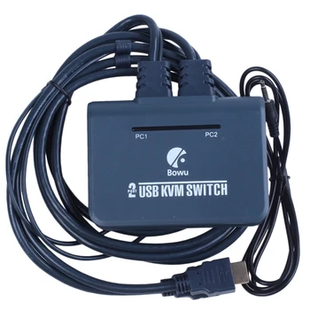 

Switcher KVM Switch USB Port For Monitor Keyboard Mouse 4k/2k@30HZ AC 250V