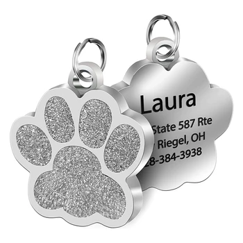 

Customized Pet ID Tags Engraved Pet Name Number Address Cat Dog Collar Pet Pendant Puppy Cat Necklace Charm Collar Accessories