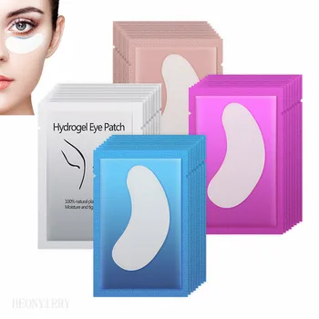 

100pairs/pack New Paper Eye Patches Eyelash Under Eye Pads Lash Eyelash Extension Hydrating Eye Tips Sticker Wraps Make Up Tools