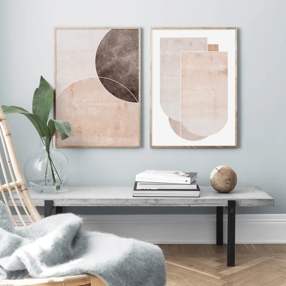 

Modern Minimalist Style Geometry Abstract Wall Art Canvas Painting Nordic Posters And Prints Wall Pictures For Living Room Decor