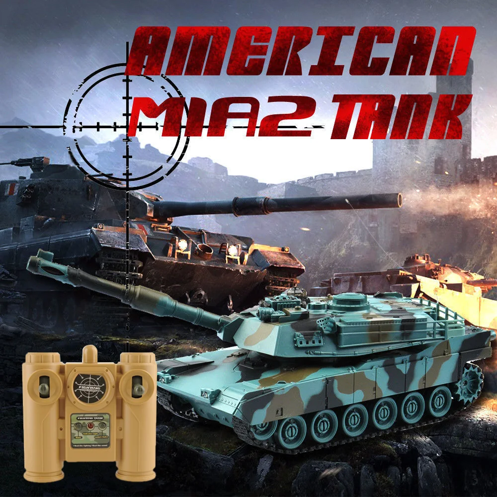 GizmoVine Р/У танки rc боевой танк 27 мГц Супер дистанционного Управление 1:18 мигающий