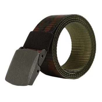 

Tactical Military Training Belt Men Canvas Adjustable Belts Girdle Waistband for Hunting Hiking Camping X4