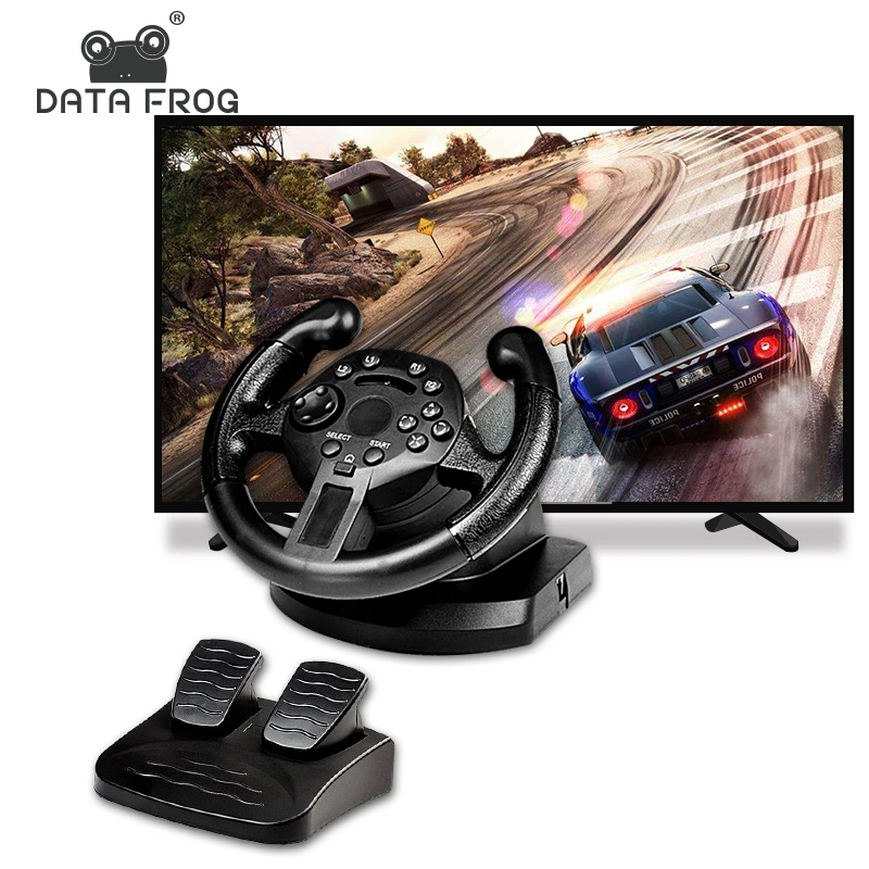 Data Frog Volante De Carreras Con Vibracion Para Videojuegos Controlador Para Juegos De Conduccion Compatible Con Ordenador Y Videoconsola Ps3 Mandos Para Videojuegos Aliexpress