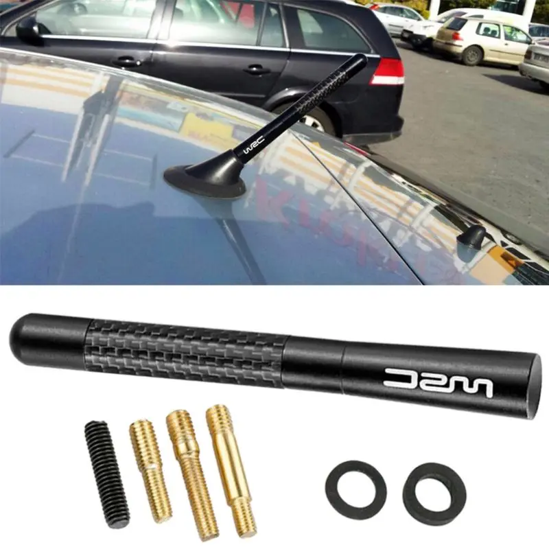 

Car Roof Antenna Universal Decoration Carbon Fiber Aerial Fit for Ford Focus 2 3 Peugeot 206 207 307 308 408 508 Opel