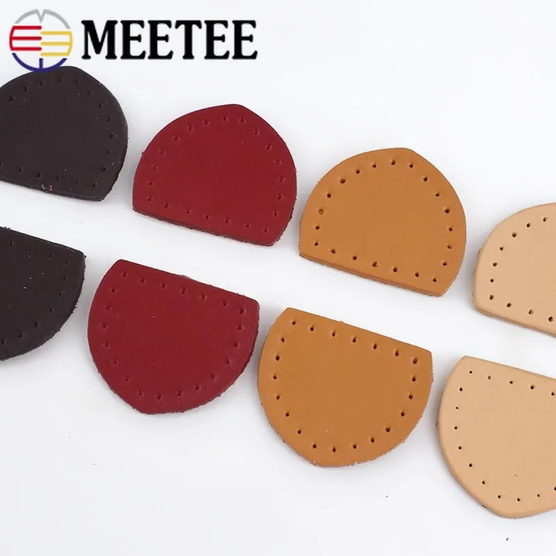 Meetee 10 пар 3 8*3 см кожаные аксессуары для багажа кожаная молния съемник хвост DIY