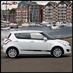 Car-Stickers-Both-Side-Stripes-Skirt-Decor-Stickers-For-Suzuki-Swift-Sport-Styling-Auto-Body-Door
