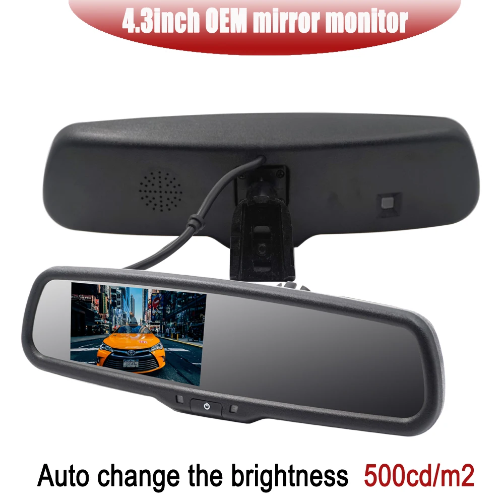 Carsanbo 4,3 дюймов OEM Автомобильное зеркало заднего вида монитор TFT lcd цветной экран автомобильное зеркало монитор резервная система для автомобиля камера заднего вида