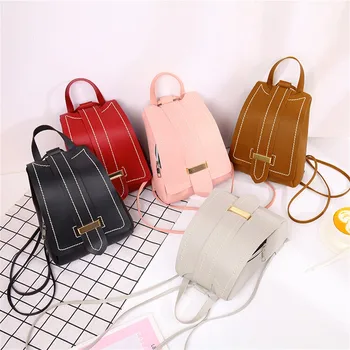 

Aelicy Women's Simple All-purpose Small Square Bag Single Backpack Waterproof high quality large capital Casual bag