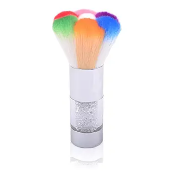 

Colored Nail Art Dust Cleaning Brush with Handle Powder Remover Manicure Tool 896D