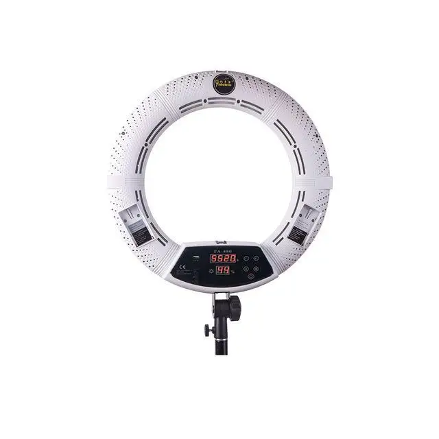 Yidoblo FA-480 BLUETOOTH приложение управление кольцевой светильник светодиодный камера фотостудия кольцо Лампа Фотография сенсорный экран кольцо лампа 2800 K-9900 K - Цвет: Белый