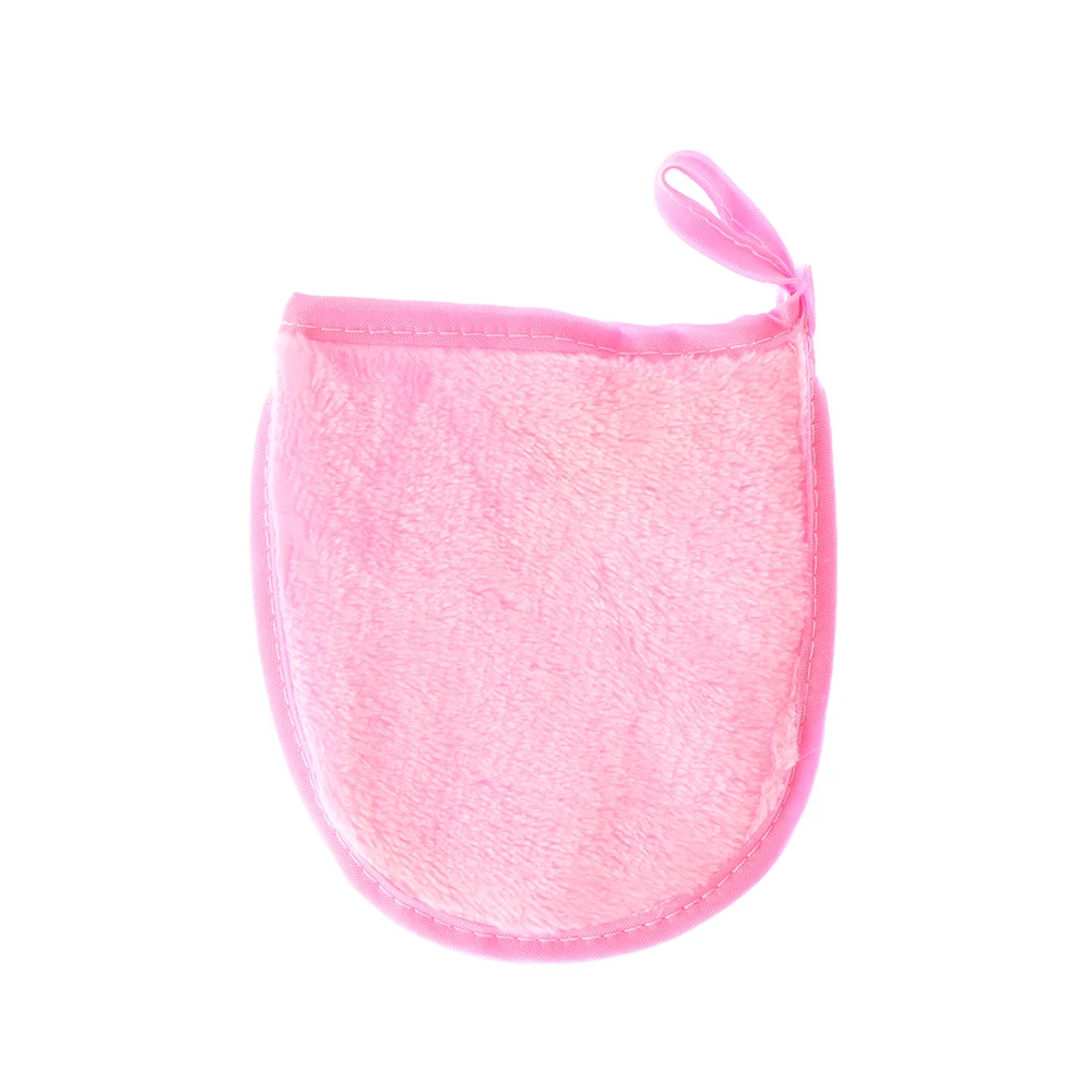 Pink 3 цвета многоразовая мягкая микрофибра для лица полотенце для лица очищающая перчатка инструмент красота уход за лицом полотенце средство для снятия макияжа - Цвет: Pink