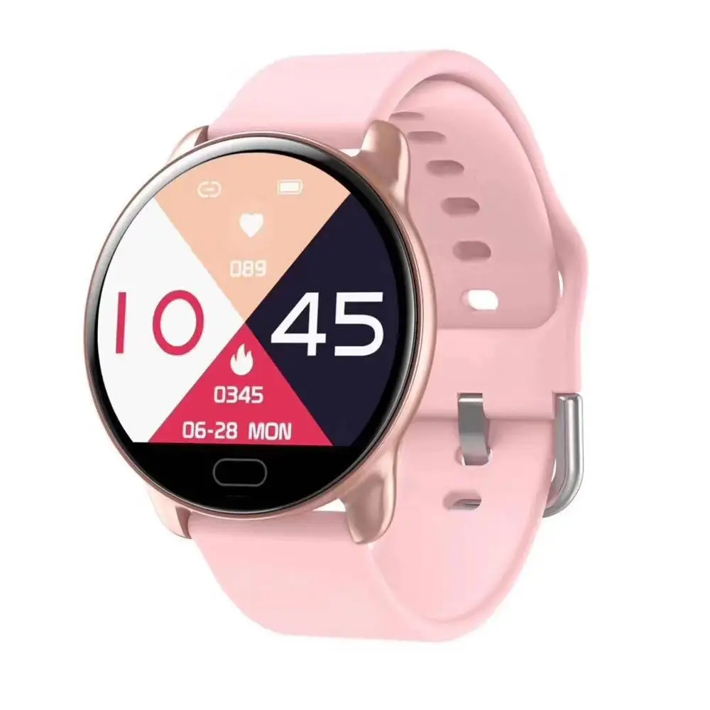 pink Смарт-часы LYKRY K9, IP67, водонепроницаемые, с монитором сердечного ритма, кровяного давления, фитнес-трекер, умные часы для мужчин, wo men, pk Q9 B57 - Цвет: pink
