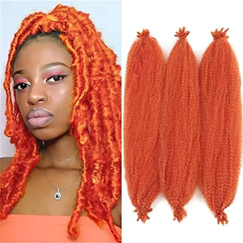 Afro Kinky Intrecciare I Capelli Primavera Afro Twist Sintetico Crochet Trecce Marly Estensioni Dei Capelli 30 Fili/Confezione Per Donne Africane