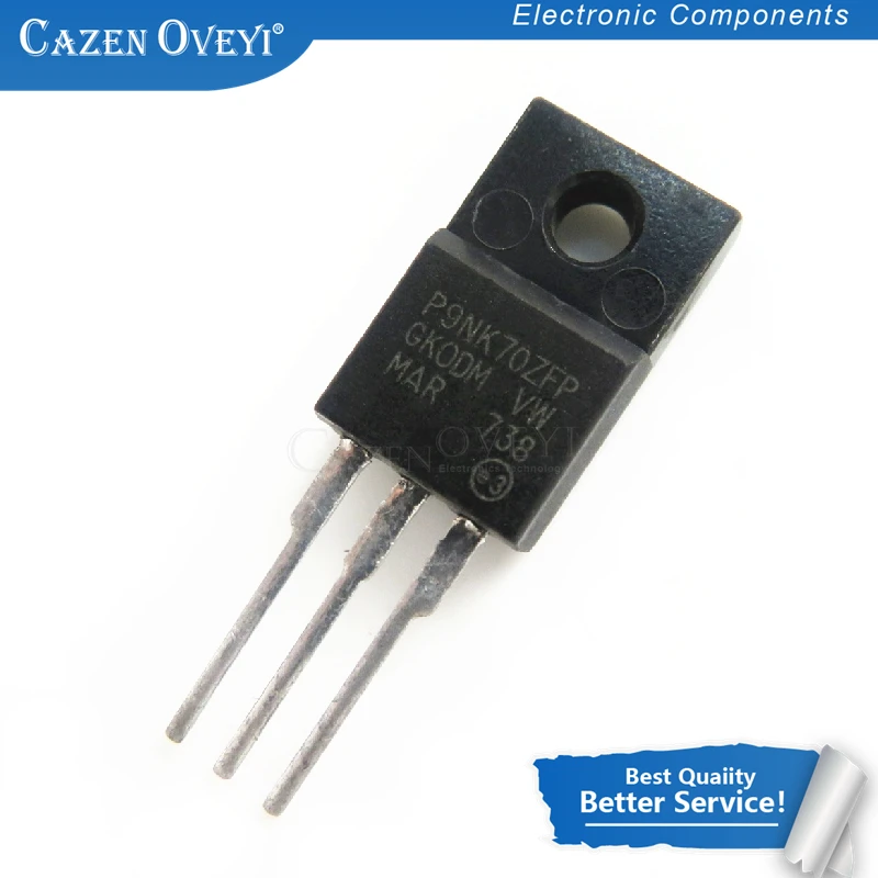 5 шт./лот STP9NK70ZFP P9NK70ZFP TO-220F 700V 7.5A новый оригинальный в наличии | Электронные