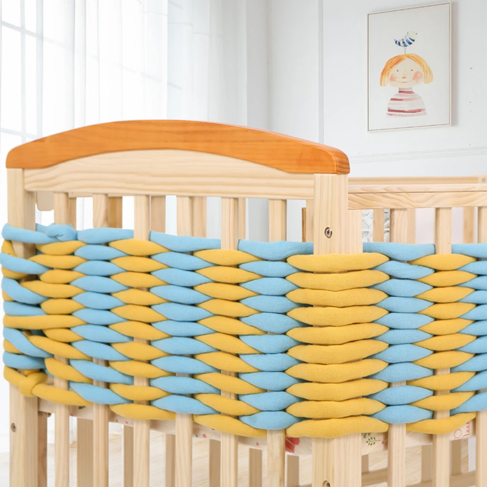 DIY 25 м детский бампер кровать коса узел Подушка бампер для младенца Bebe защита для кроватки Детская кроватка бампер декор комнаты