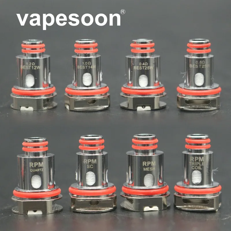 

15pcs RPM40 Coil mesh 0.4ohm triple 0.6ohm SC 1.0ohm Quartz 1.2ohm Replacement Coil For RPM40 Kit Vaporizer Atomizer core