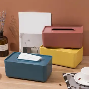 

Desktop Tissue Holder Multifunctional Detachable Arc Corner Storage Box For Home Use Tea Table Paper Extraction Use