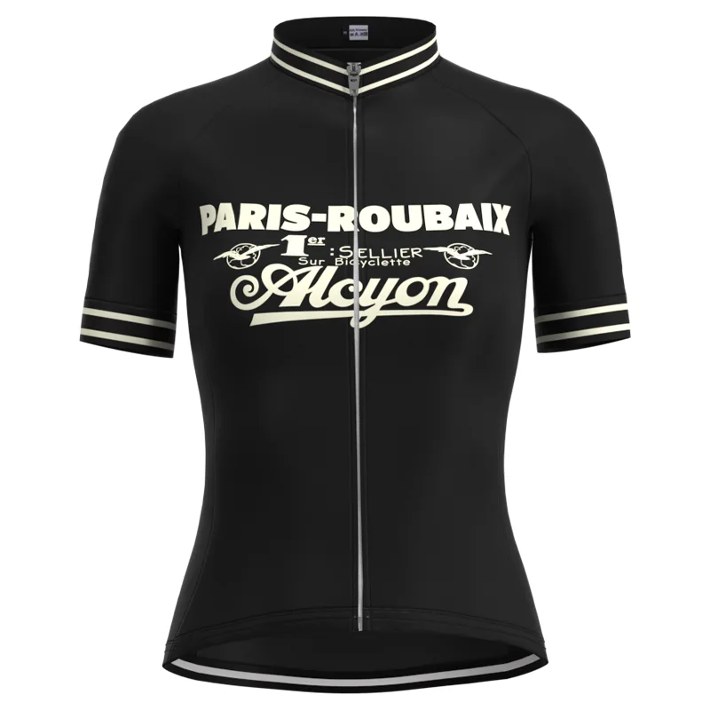 1989 Competition Alcyon Team Woman Retro Cycling Jersey Short Sleeves Clothing Triathlon Mtb 