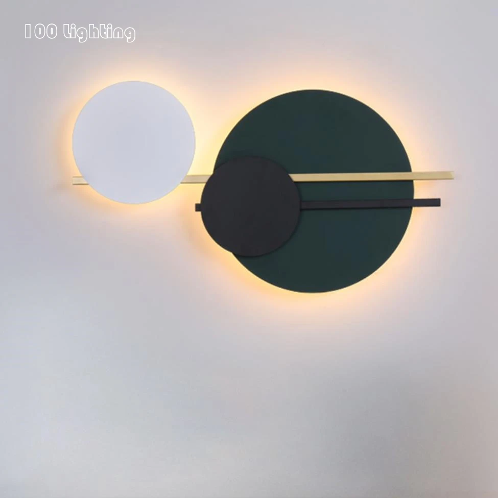 

New Style LED Wall Lights Sconce Hotel Room Foyer Restaurant Wall Lamp Home Decoration Luminaire Dropshipping Round Nordic Lamp