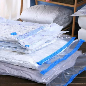 

Hot Vacuum Bag Storage Organizer Transparent Border Foldable Extra Large Seal Compressed travel Saving Space Bags organizador
