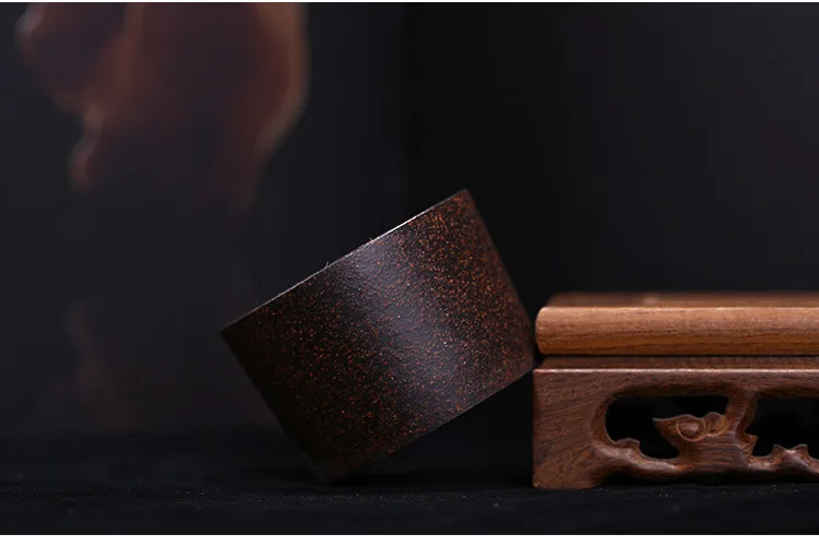 Yixing Cup Black Red Clay Handmade Small Master Cup Manufacturers Tea Cup Set Wholesale Yixing Tea Bowl Thick Black