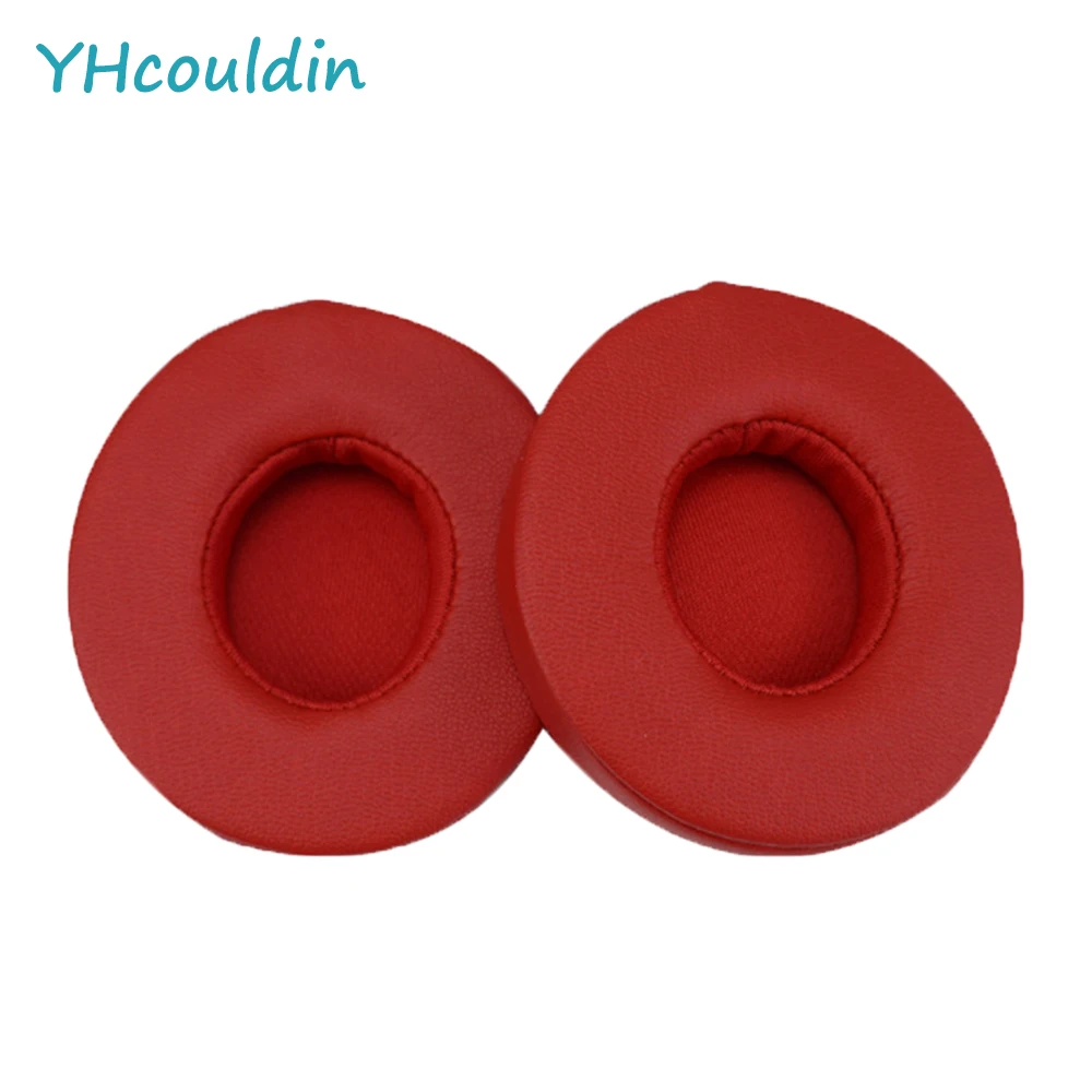 YHcouldin 5 Colors Available Replacement Ear Pads for Beats Solo 2 0 Wired Headphones Protein Leather Ear Cushions Earpads Cover