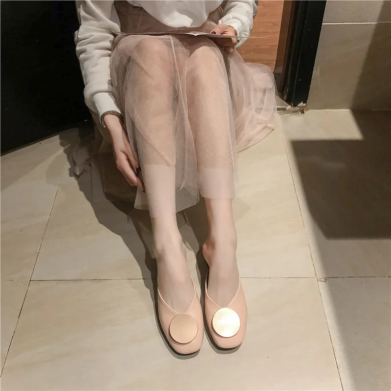 

2019 New Style Summer Cool GIRL'S Sandals Europe And America Fashion Street-Style Semi-high Heeled Chunky-Heel Slipper Comfortab