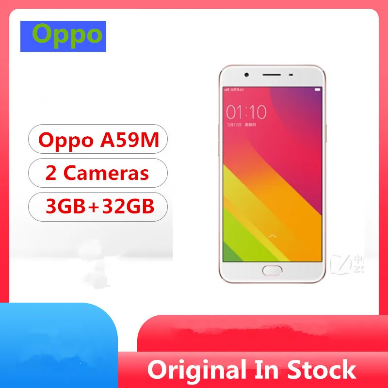 Мобильный телефон Oppo A59M 4G LTE MTK6750 Восьмиядерный Android 5,1 5," ips 1280x720 3 ГБ ОЗУ 32 Гб ПЗУ 13.0MP отпечаток пальца