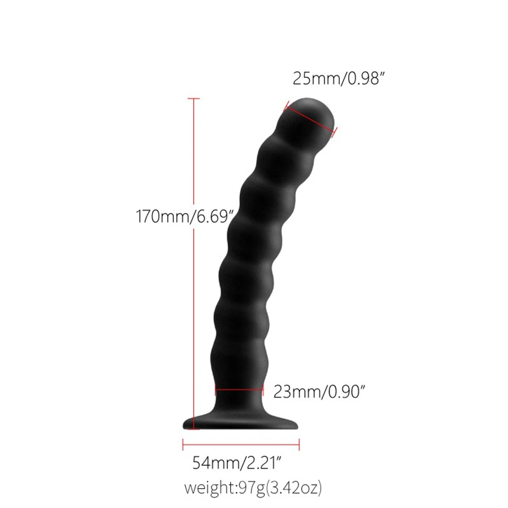 Anal Plug Prostate Massager Sex Products l Stimulator With Strong Sucker Silicone Bead Dildo Sex Toys fo_voghion.com