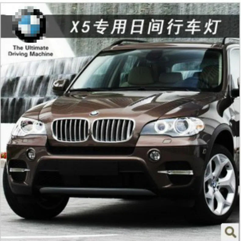 

Car Flashing 2PCs/set LED DRL Daylight For BMW X5 E70 2011 2012 2013 Daytime Running Lights Daylight Car LED Fog head Lamp cove